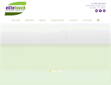 Tablet Screenshot of elitetouchcleaningservices.com